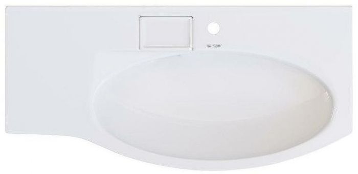 Раковина Kerama Marazzi Riva 100 R RV.wb.100Rh Белая глянцевая
