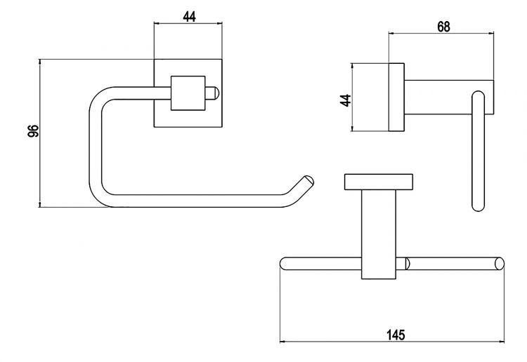 Бумагодержатель Timo Selene 10041/00 хром