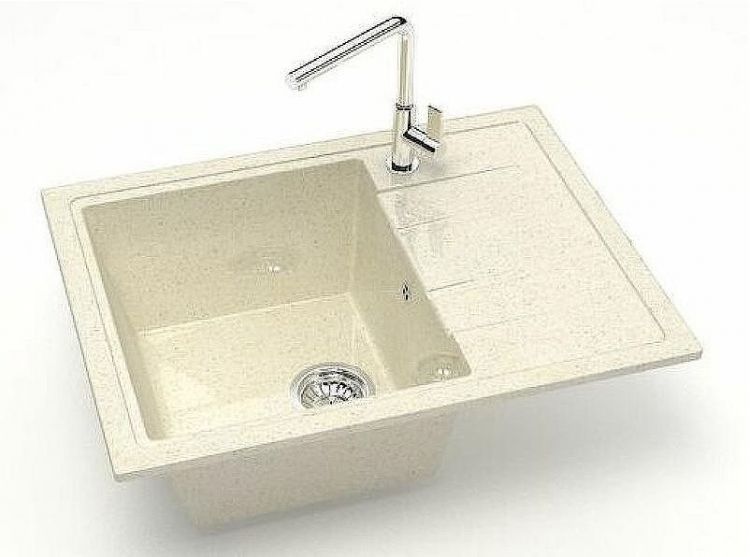 Кухонная мойка Bergg Z150 B150Q002 Бежевая