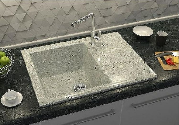 Кухонная мойка Bergg Z150 B150Q002 Бежевая