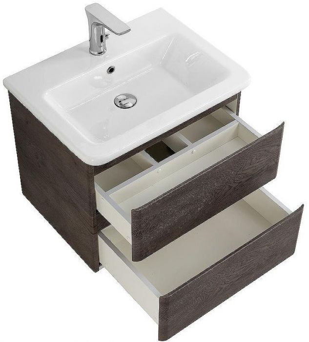 Тумба под раковину BelBagno 60 ALBANO-CER-600-2C-SO-RNG подвесная Robere Nature Grigio