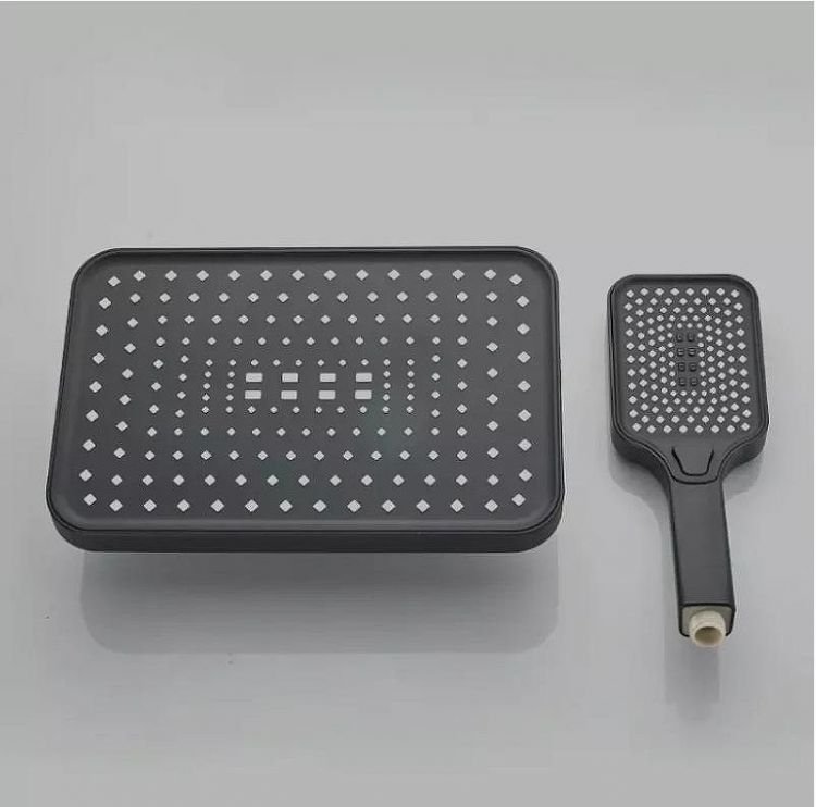 Душевая система ALMAes GaLaxy SDI-1801 с термостатом Черная матовая