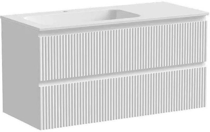 Тумба под раковину Sancos Snob R 100 L SNR100LW подвесная Bianco