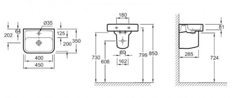Раковина Jacob Delafon Replay E4493-00