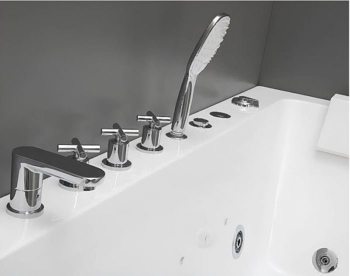 Акриловая ванна Ceruttispa 170x80 R C-494-17R 9948 с гидромассажем