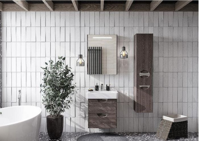 Тумба под раковину Aquaton Сильва 60 1A211801SIW50 Дуб макиато