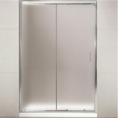 Душевая дверь BelBagno Uno 125 UNO-BF-1-125-P-Cr профиль Хром стекло рифленое