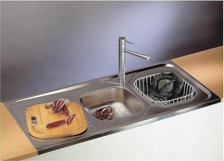 Кухонная мойка Alveus Classic 100 NAT-60 1200x600 R 1009085 Натуральная сталь