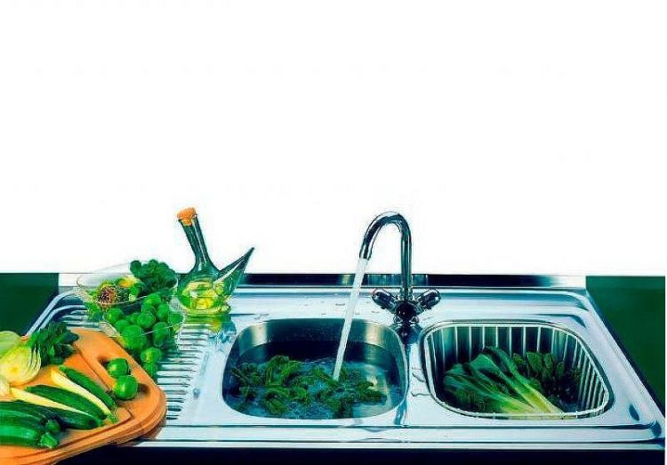 Кухонная мойка Alveus Classic 100 NAT-60 1200x600 R 1009085 Натуральная сталь