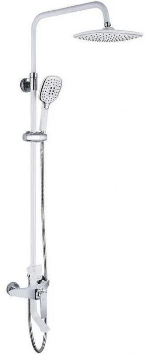 Душевая система Rose R13F R1336F Белая Хром