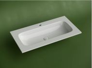 Раковина накладная мебельная CERAMICANOVA Grace прямоугольная, с отверстием под смеситель, цвет белый, CN7019