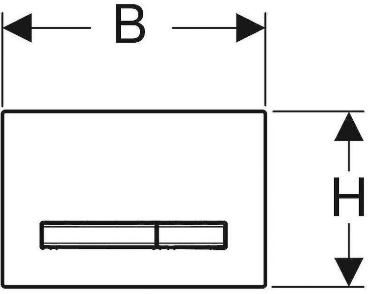 Клавиша смыва Geberit Sigma 50 NEW 115.788.DW.2 Черная