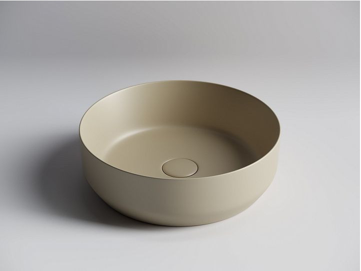Умывальник CERAMICANOVA Element чаша накладная круглая (цвет Капучино Матовый) CN6022MC
