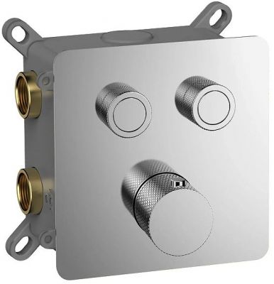 Смеситель для душа AQUAme AQM8811CR с термостатом цвет Полированный хром