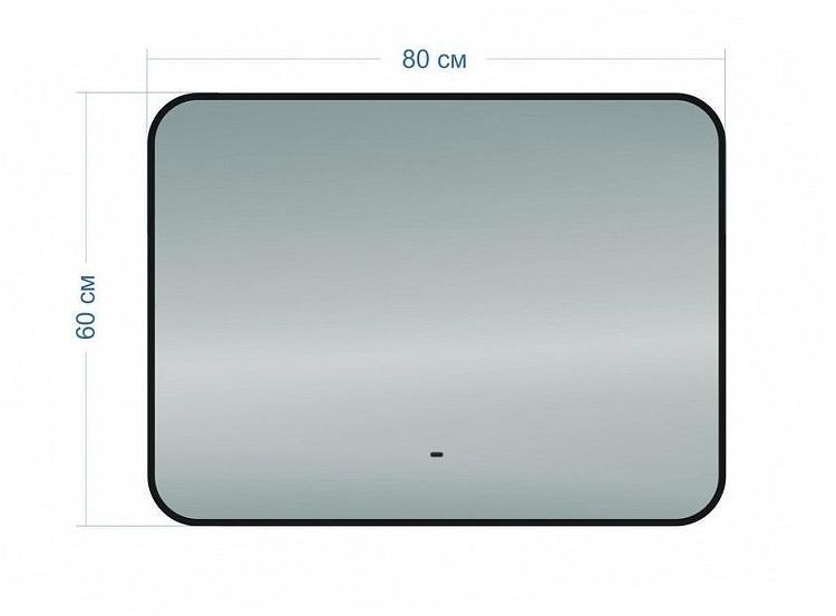 Зеркало Maretti Florenza 80 FL148060P14EL с подсветкой цвет Черный с бесконтактным выключателем Зеркало Maretti Florenza 80 FL148060P14EL с подсветкой цвет Черный с бесконтактным выключателем