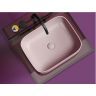 Умывальник CERAMICANOVA Element чаша накладная прямоугольная (цвет Розовый Матовый) CN6052MP