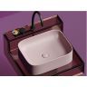 Умывальник CERAMICANOVA Element чаша накладная прямоугольная (цвет Розовый Матовый) CN6052MP