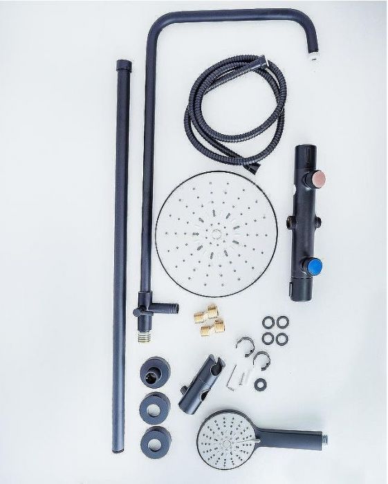 Душевая система Agger Thermo A2451244 Черная