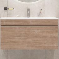 Тумба под раковину Velvex Pulsus 100 tp.PUL.PUL.100.1Y подвесная Дуб сонома