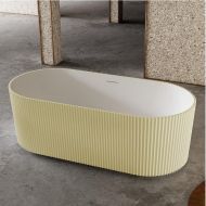 Ванна из искусственного камня Abber Stein 170x75 AS9601MS Песочная матовая без гидромассажа