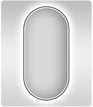 Зеркало Wellsee 7 Rays' Spectrum 60 172201640-172201650 с подсветкой цвет Черный матовый с сенсорным выключателем