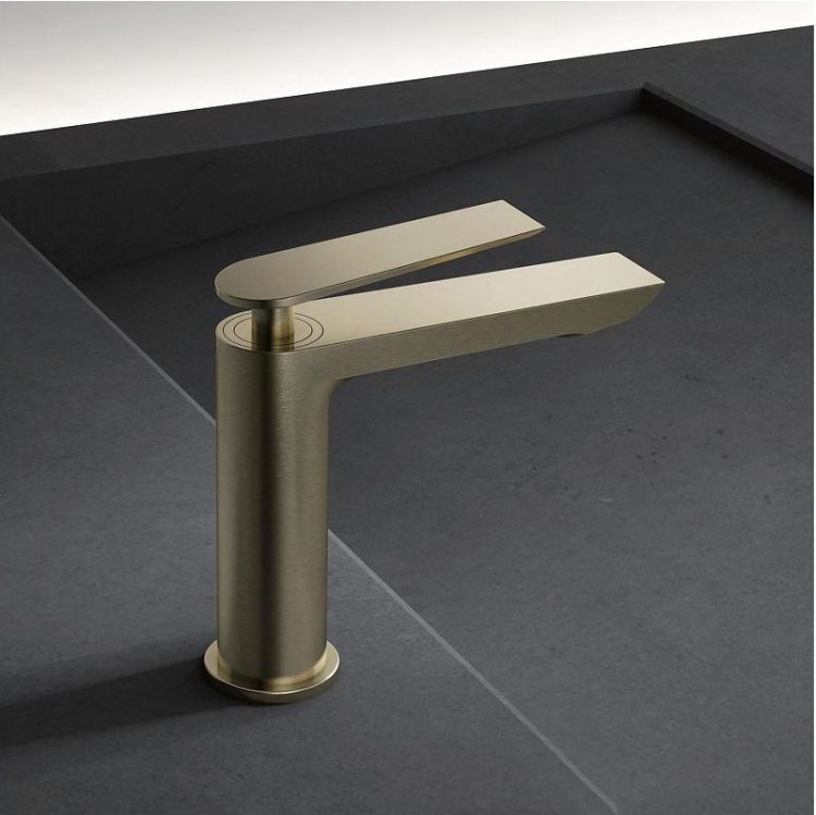 Смеситель для раковины Maretti Campanella CP32RF847 цвет Золото-сатин