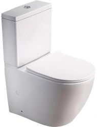 Унитаз компакт SantiLine SL-5016 Белый с бачком и сиденьем Микролифт