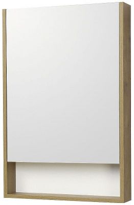 Зеркальный шкаф Aquaton Сканди 55 1A252102SDZ90 Белый Дуб рустикальный