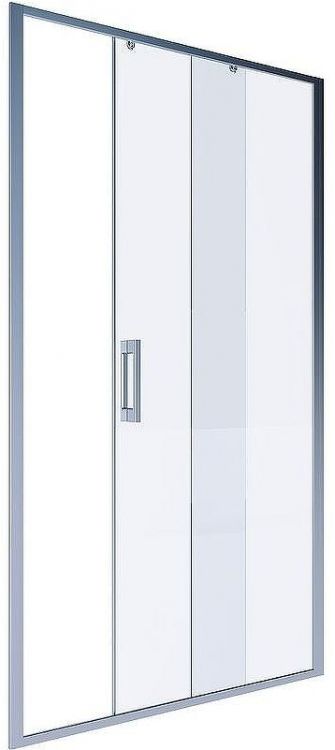 Душевая дверь Alex Baitler 140 AB61C140 профиль Сатин стекло прозрачное