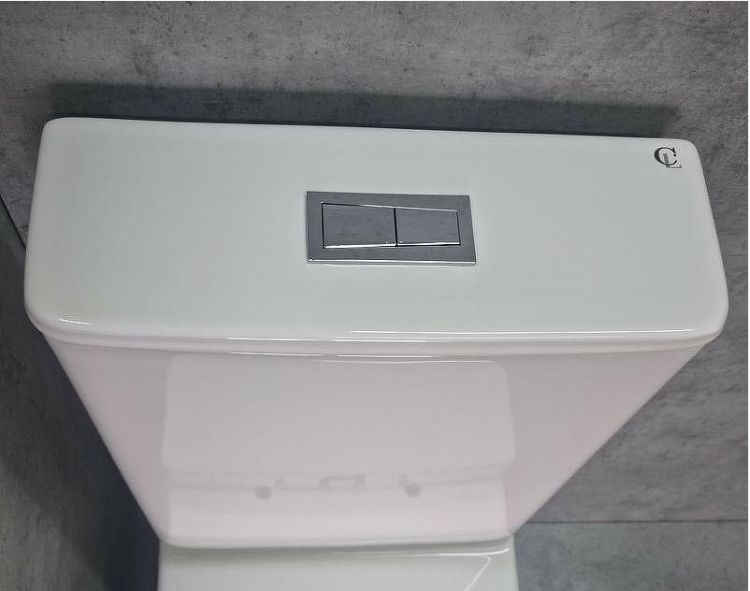 Унитаз компакт CeramaLux TR2176 Белый глянцевый с бачком и сиденьем Микролифт