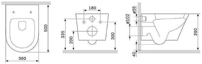 Унитаз AM.PM Sense FlashClean C741701SC подвесной с сиденьем Микролифт