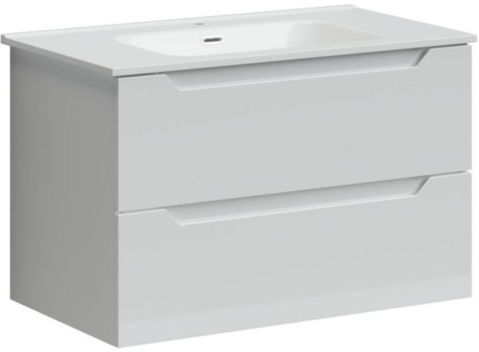 Тумба подвесная SANCOS под раковину Norma 2.0, белый глянец 790х450х500, NR2.080W