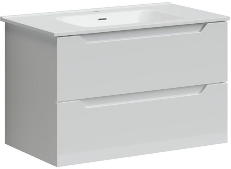 Тумба подвесная SANCOS под раковину Norma 2.0, белый глянец 790х450х500, NR2.080W