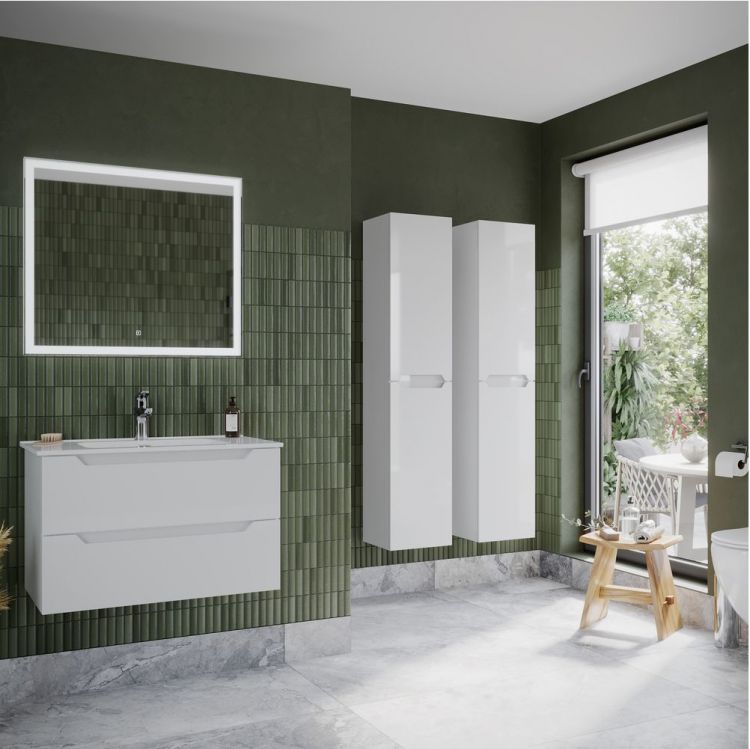 Тумба подвесная SANCOS под раковину Norma 2.0, белый глянец 790х450х500, NR2.080W