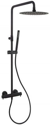 Душевая система Ramonsoler Odisea 395401RM300NM с термостатом Черная матовая