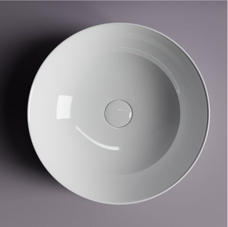 Умывальник чаша SANCOS накладная круглая Element 420x420x130мм, CN5024