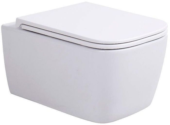 Унитаз Sintesi Balti SIN-TS-BLT-171 подвесной Белый с сиденьем Микролифт