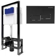 Инсталляция Bettoserb Sava Free Standing SFS40006481 для унитаза с клавишей смыва цвет Черный матовый