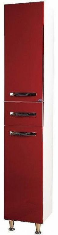 Шкаф пенал Bellezza Рокко 35 4623704090038 Красный Белый