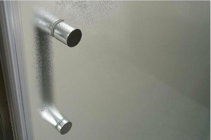 Душевой уголок BelBagno Uno 100х80 UNO-195-AH-2-100/80-P-Cr профиль Хром стекло рифленое