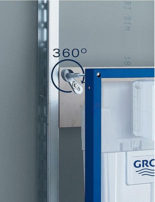 Комплект унитаза WeltWasser Merzbach 043 GL-WT 10000009939 с инсталляцией Grohe Rapid SL 38775001 с сиденьем Микролифт и клавишей смыва Хром