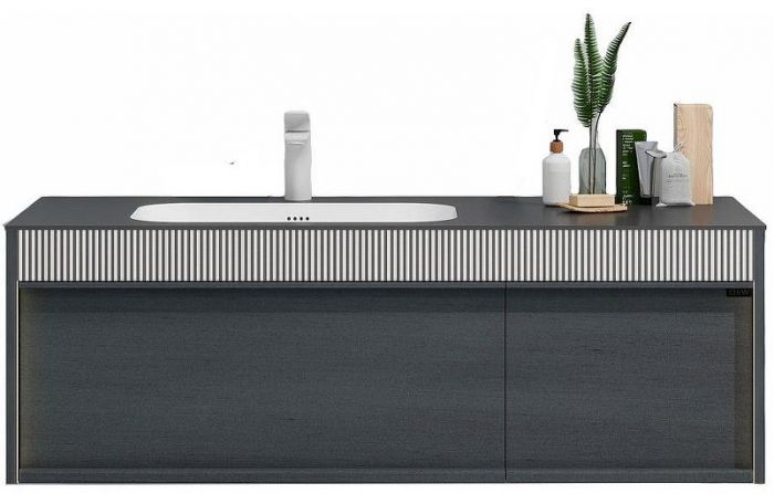 Тумба с раковиной Black&White Universe U950.1200 120 9501200 подвесная Antique Grey