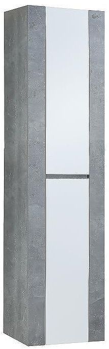 Шкаф пенал Onika Стоун 40.10 404012 подвесной Белый Светлый бетон