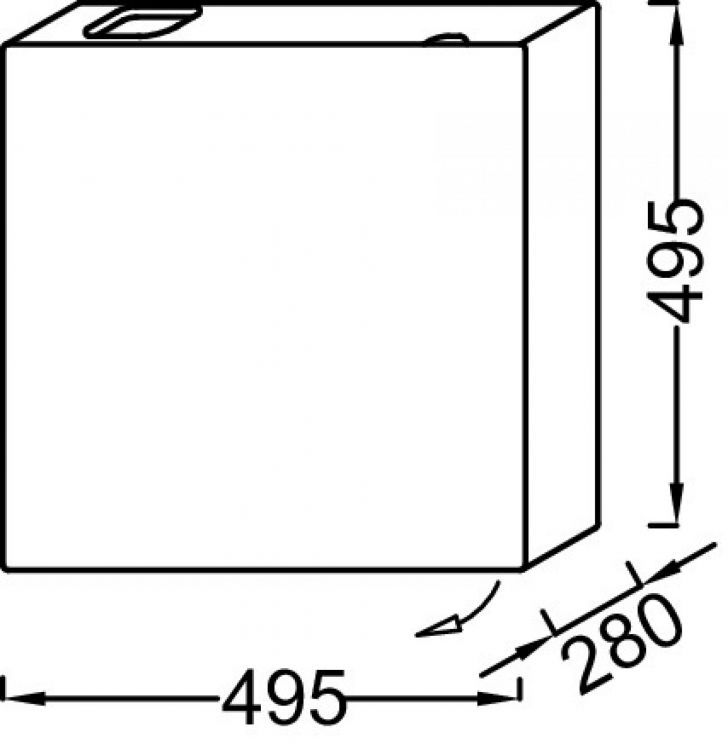 Тумба для комплекта 50 см Jacob Delafon Terrace EB1178-442, серый антрацит глянцевый