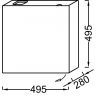 Тумба для комплекта 50 см Jacob Delafon Terrace EB1178-442, серый антрацит глянцевый