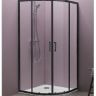 Душевой уголок Kolpa San Eco Quat TKP 90x90 515300 профиль Черный стекло прозрачное