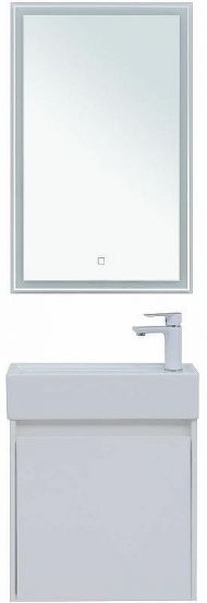 Комплект мебели для ванной Aquanet Nova Lite 50 302531 подвесной Белый глянец