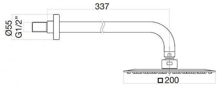 Верхний душ Fiore 30BB8650 цвет Белый матовый