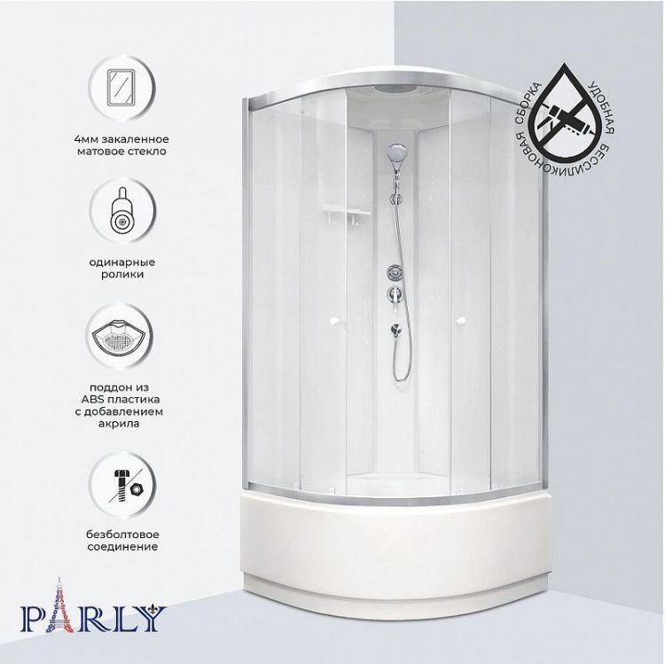 Душевая кабина Parly Bianco 90х90 BETT921 11250 без гидромассажа