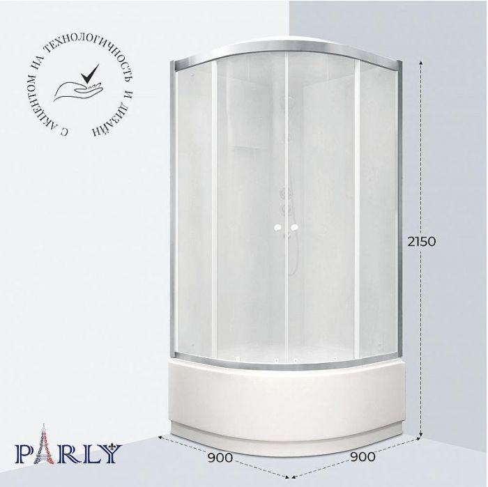 Душевая кабина Parly Bianco 90х90 BETT921 11250 без гидромассажа